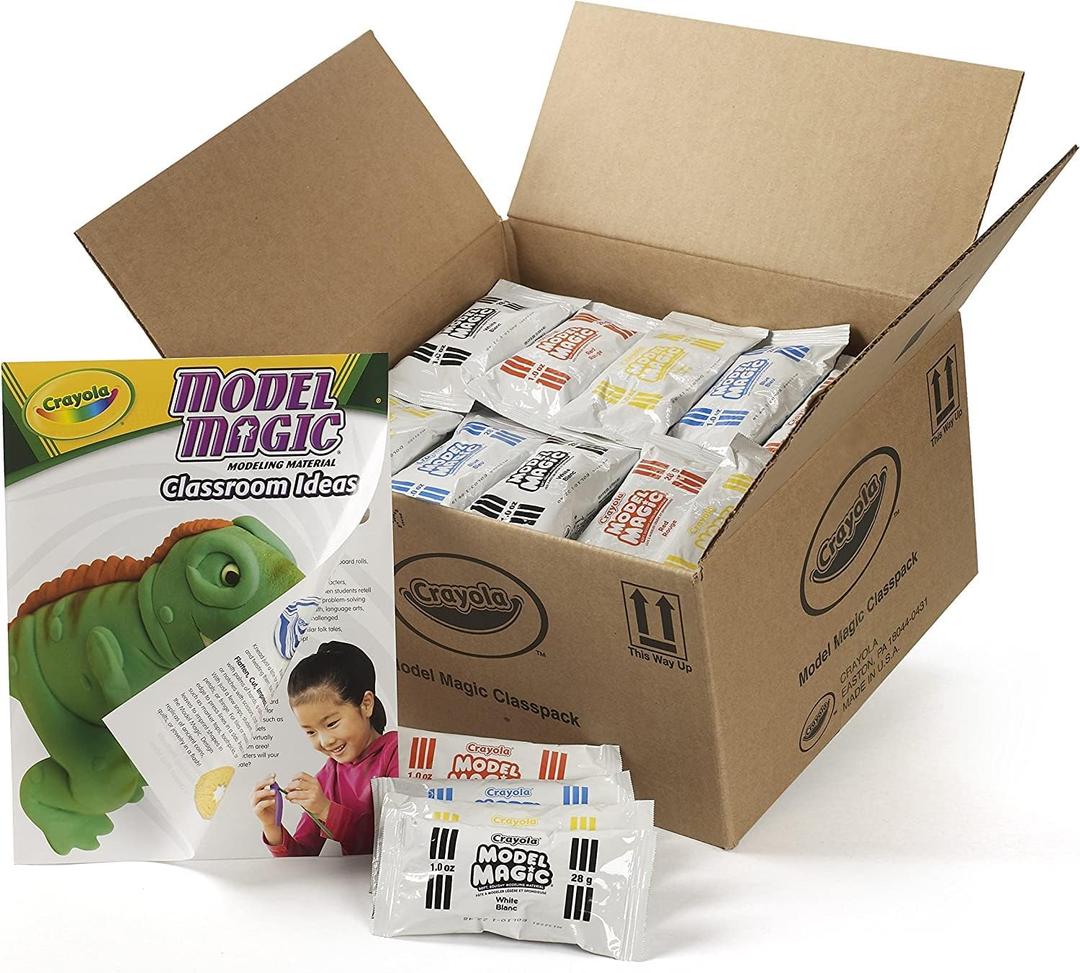 Crayola Model Magic (75ct), Kids Modeling Clay Alternative, 1oz Packs, Sculpting & Modeling Material, Art Supplies for Teachers, Air Dry Clay, Ages 3+ (Multicolor)