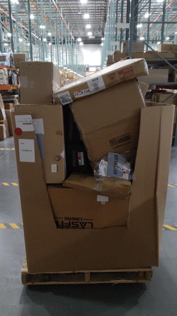 pallet of salvage items