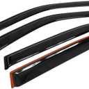 Window Visor 4pcs Sun Rain Deflector Guard Front Rear Left Driver Right Passenger Upper Side Tape on External Style Acrylic Smoke Tinted for Toyota for Corolla 1998-2002