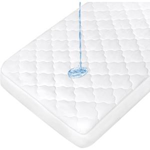 Pack and Play Mattress Pad | Compatible with Baby Trend Nursery Suite EZ-Fold Playard Mattress Sheets Cover Protector Waterproof Soft Quilted