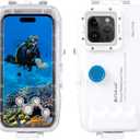 Upgrade Dive Case for iPhone 14 Plus / 14 Pro Max, Waterproof Underwater Photography Housings, Diving Shell 40M Accessories