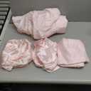 4 Pcs Blush Pink Satin Sheets Full Size Silky Satin Bedding Sheets Set with 1 Deep Pocket Fitted Sheet, 1 Flat Sheet, 2 Pillowcase