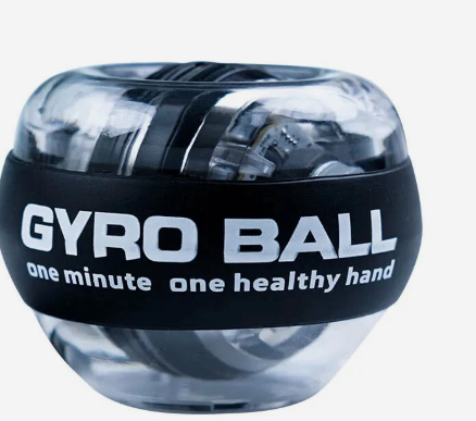 Curaball Hand Exerciser, Gyro Ball Wrist Exerciser, Torque Ball Hand with Counter & Light