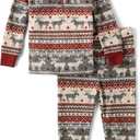 The Children's Place Family Matching, Plaid Waffle 2 Piece Pajama Sets (3T)