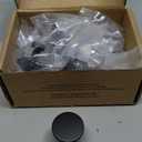 10 Pack 1-1/4 Inch Matte Black Cabinet Knobs Black Drawer Knobs Round Black Cabinet Pulls, ZK2302 Kitchen Hardware for Cabinets Drawers Bedroom Dresser Cupboard Bathroom Vanity Closet