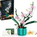 JOJO&Peach Orchid Bonsai Building Set, Botanical Collection, Artificial Flowers for The Home or Office, Gifts for Valentine, Mother's Day, Anniversary, Birthday (811 Pieces)