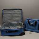 Rockland Fashion Softside Upright Luggage Set,Expandable, Blue, 2-Piece (14/19)