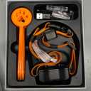 RPZ GPS Wireless Dog Fence Collar with App, No Subscription, 2-in-1 Wireless Dog Fence & Training Collar, IP67 Waterproof Rechargeable Electric Fence Collar for Outdoor Dogs, Orange