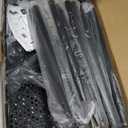 Consumest Corner Shower Caddy Standing - 4-Tier Stainless Steel Shower Organizer with Soap Holder and 4 Hooks, Large Capacity Corner Shelf Stand for Bathroom, Rest Room, Black