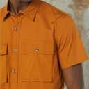 Amazon Essentials Mens Slim-Fit Short-Sleeve Two-Pocket Utility Shirt (M)