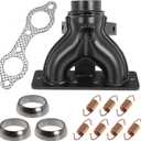 Exhaust Manifold with Exhaust Pipe Donut Gasket Spring Rebuild Kit Replace 1262138-489 5250091 for Polaris Ranger Crew 800 HD 800 XP 800 for Sportsman 600 700