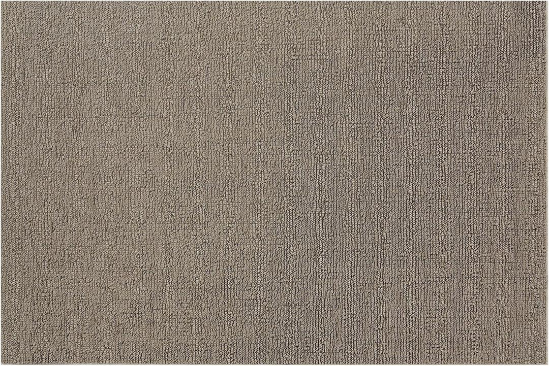 Chilewich Martha by Martha Stewart Heathered Shag Doormat in Flax - 18x28 - Easy Care Welcome Mat - Premium Indoor/Outdoor Tufted Rug for Entry, Kitchen, Bath, Pool with Weatherproof Backing