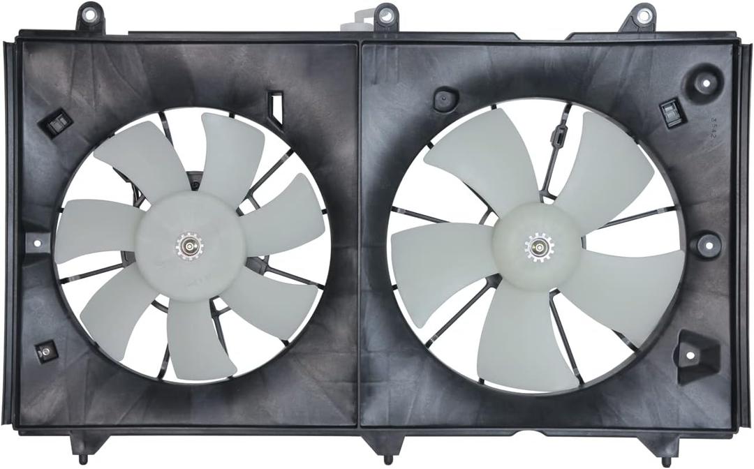 TYC 620690 Cooling Fan Assembly Compatible with 2003-2007 Honda Accord, Black