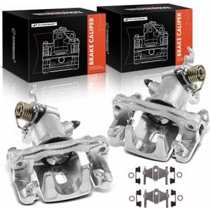 A-Premium Disc Brake Caliper Assembly with Bracket Compatible with Select Kia and Hyundai Models - Elantra 2005-2006, Tiburon 2004-2008, Spectra, Spectra5 2005-2009 - Rear Driver and Passenger Side