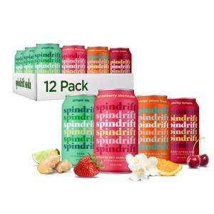 Soda Variety Pack Spindrift Soda 12 Pack*12oz, 06/02/2025