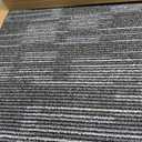 LITA Carpet Tiles Reusable 24" x 24" Squares Indoor/Outdoor 0.25" Pile Height Loop Pile, Non Slip Easy DIY Installation Peel and Stick Carpet Tile, Gray Polypropylene, (18 Tiles) (72 sqft/Box)