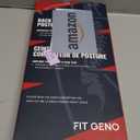 Fit Geno Back Brace Posture Corrector for Women and Men, Shoulder Straightener, Adjustable Full Back Support, Upper and Lower Back Pain Relief - Scoliosis, Hunchback, Hump, Thoracic, Spine Corrector (Medium/Large, Black)