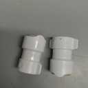 Whale WX1532 Quick-Connect Threaded -Inch Female to 15mm Adapter, Double-Gripper Design, For Hot and Cold Water,White (One Size), Pack of 2 