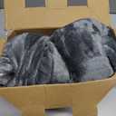 ESTINGO Heated Throw Blanket, Electric Blanket Throw with 5 Heating Levels & 4 Hours Auto Off, Super Soft Flannel Sherpa Fast Heating Blanket with ETL Certified for Bedding, 50"x60", Cool Gray