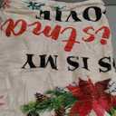 Buryeah 50'' x 60'' Christmas Throw Blanket This is My Christmas Movie Watching Blanket Plush Warm Black Red Movie Lover Gifts Home Decor for Sofa Couch Bed