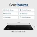 SPOTMINDERS Apple MFi Certified Wallet Tracker Card for Travel - Works with Apple Find My, IP68 Waterproof Rechargeable Tracking Card for Wallet Luggage Passport Purse - Ultra Slim 0.07in Item Finder