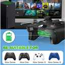Rechargeable Battery Pack for Xbox Series X/S/One - 22000mAh USB C and Micro Xbox Controller Battery Pack Charger((Includes 2 Batteries Only)