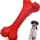 Dog Toys for Aggressive Chewers, Dog Toys for Medium Large Dogs, Natural Rubber Dog Chew Toys with Beef Flavor, Indestructible Chew Toys for Aggressive Chewers (Red)