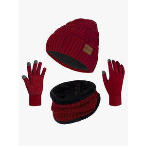Loritta 3-Pieces Winter Hat Neck Warmer Touchscreen Gloves Set Knit Thick Scarf Beanie Hats Scarves Set Gifts for Women Pack of 2