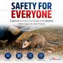24" Humane Cat Trap for Stray Cats, Collapsible Live Animal Cage for Feral Kittens, Possum, Raccoon, Rabbit, Armadillo Trap Catch and Release by LifeSupplyUSA