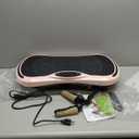 Vibration Plate Exercise Machine for Lymphatic Drainage, Vibration Machine for Full-Body Weight Loss Shaping, Vibrate Fitness Platform 400 Lbs & 200 Adjustable Speeds for Women Men Home Gym (pink)