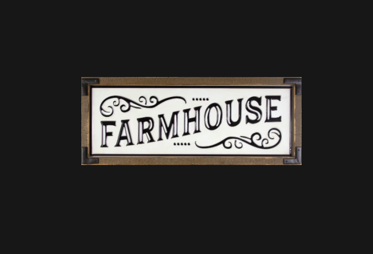 Patton Farmed Metal Farmhouse Sign 11×28 in