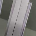 4 Sets 4FT Sliding Door Track for 1/8" Thick Panels Closet Glass Doors Plastic Cabinet Window Sliding Track (White)