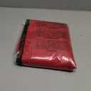 Smiry Rectangle Tablecloth 60x84 Inch, Waterproof Damask Table Cloth, Snowflake Patterns Fabric Table Covers for Harvest Parties, and Holiday Dinner, Red