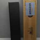 Boswillon Long Floating Shelves, 2 Set Modern Black Wall Shelf for Bedroom, Nursery Book Shelf with Lip, Picture Ledge Shelf for Living Room Bathroom Kitchen - Black, 23.6 In