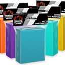 500 Count Card Sleeves Toploaders for Trading Cards, 5 Colors Soft Baseball Card Sleeve for Standard Cards, Fit for MTG, Football Card, Sports Cards,Game Cards