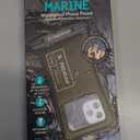 Pelican 2 Pack Marine - IP68 Waterproof Phone Pouch (Regular Size) Floating Waterproof Phone Case - Beach Cruise Ship Travel Essentials - Works with All Phones - Detachable Lanyard - OD Green