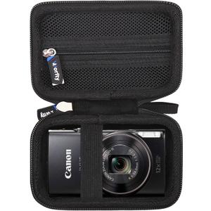 Camera Case for Canon Ixus Series/for PowerShot ELPH Series/for Sony Cyber-shot DSC Series, Travel Camera Bag for Canon Ixus/PowerShot ELPH/Cyber-shot DSC Series (Case Only) (Black)