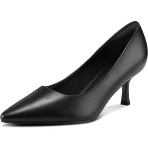 mysoft Kitten Heels for Women Low Heel Pumps 2 Inch Closed Toe Wedding Dress Shoes, 8 