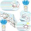 141Pcs Cinna-morolls Parties,Cinna-morolls Party Tableware Party Disposable Dinnerware Plates Cups Napkins for Cinna-morolls Baby Shower Party Decoration Supplies,Serves 20