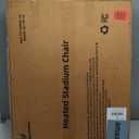 Sportneer Heated Stadium Seats with Back Support: 6 Adjustable Angles Extra Wide Bleacher Seat with Dual Heating Zones - 2.5" Padded Stadium Seats for Sports Outdoors, 2 Pack