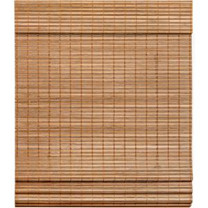 LazBlinds Cordless Bamboo Roman Shades, Light Filtering Window Treatment, Roll Up Bamboo Blinds for Windows, 34'' W x 60'' H