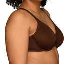 Vanity Fair Women's Beauty Back Smoothing Minimizer Bra, Minimizes Bust Line up to 1.5", Non Padded Cups up to H (Brown)