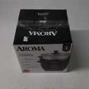 Aroma Housewares ARC-363-1NGB 3 Uncooked/6 Cups Cooked Rice Cooker, Steamer, Multicooker, 2-6 cups, Black