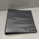 Samsill Durable 2 inch 3 Ring Binder, D Ring Binder, 100% Recycled Chipboard, Black