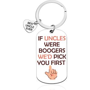Vadaka Best Uncles Gifts from Niece Nephew Uncle Keychain Fathers Day Keychains for Uncle Uncles Birthday Gift Christmas Thank You Gift from Niece Nephew Stainless Steel Keychain for Men