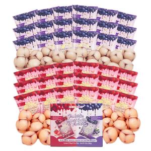 Probiotic Yogurt Coated Fruit Bites 0.7oz / 36 Packs, Strawberry & Blueberry Individually Wrapped Real Fruit Yogurt Snacks Net 25.4oz 360 Counts, On-The-Go Chewy Yoggies Snacks with Dietary Fiber (EXP 08/19/27)