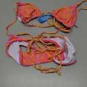 Tainehs Women's Sexy Halter Bikini Set Triangle Top String Swimwear Two Piece Swimsuits Cheeky Bathing Suit (XS)