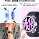 6-Pack Watch Screen Protector Compatible with Samsung Galaxy Watch6 40mm,TPU Soft Bling Case with 2 Rows Sparkly Rhinestone, Glitter Cover for Galaxy Smartwatch 6 40mm (SM-R930)