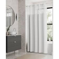 Zenna Home InstaCurtain 71 in. W x 74 in. L Fabric Shower Curtain