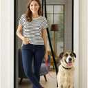 Magnetic Screen Door with Upgraded PET Material Mesh- Easy Installation, Tear-Resistant, Pet and Kid Friendly